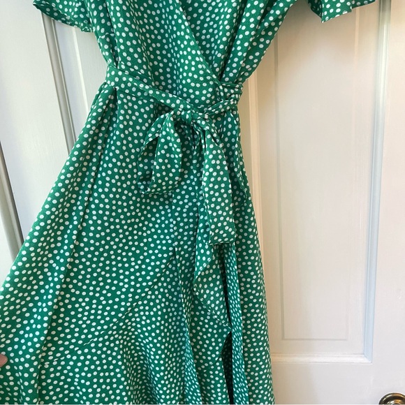 Max Studio green wrap dress - Picture 6 of 7